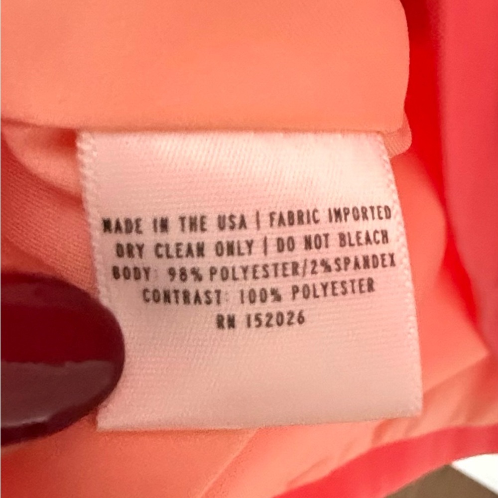 Camilyn Beth Ophelia Dress Coral Pink Wedding Guest Ruffle Size S 4 - Picture 6 of 7